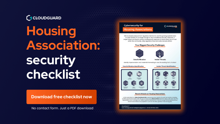 housing association cybersecurity checklist banner