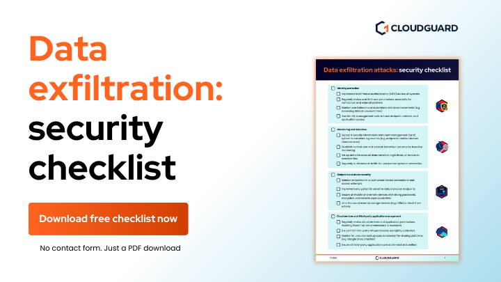 download the data exfiltration security checklist