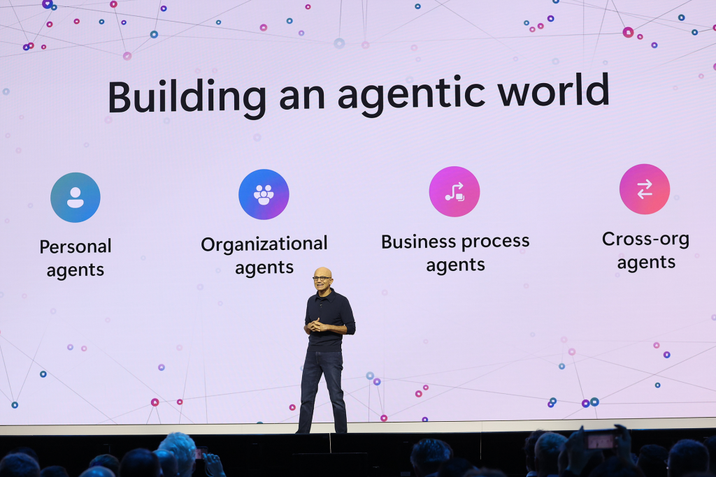 Chairman and CEO Satya Nadella speaks about Agentic AI at Microsoft Ignite 2024.