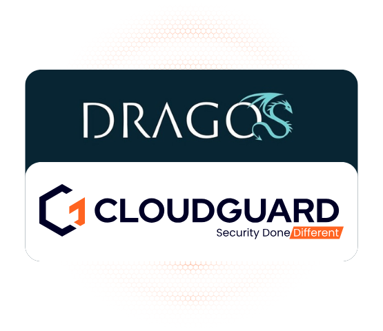 cloudguard and dragos logos ot security