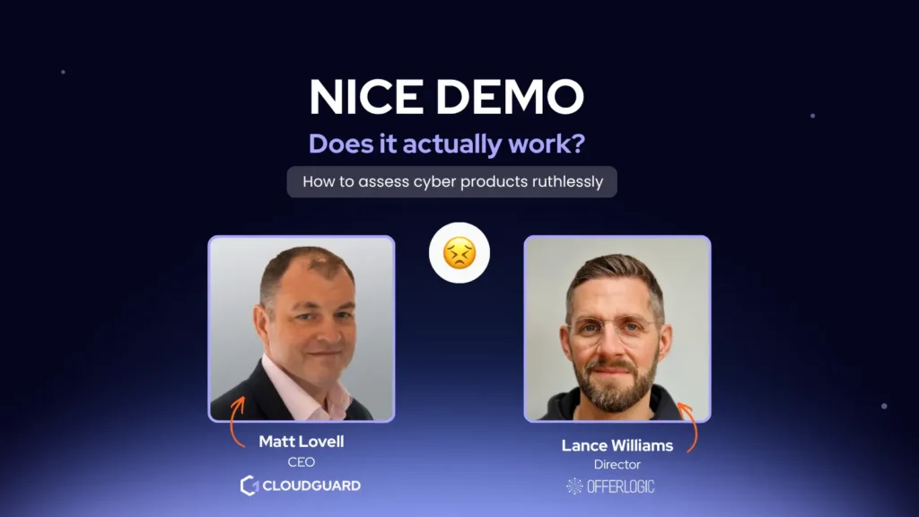 Matt Lovell and Lance Williams on purple background webinar poster